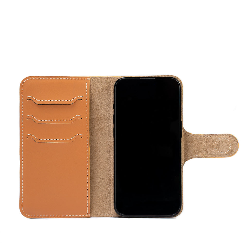 Kožené pouzdro typu Folio pro iPhone 14 – Classic 4.0 (MagSafe)