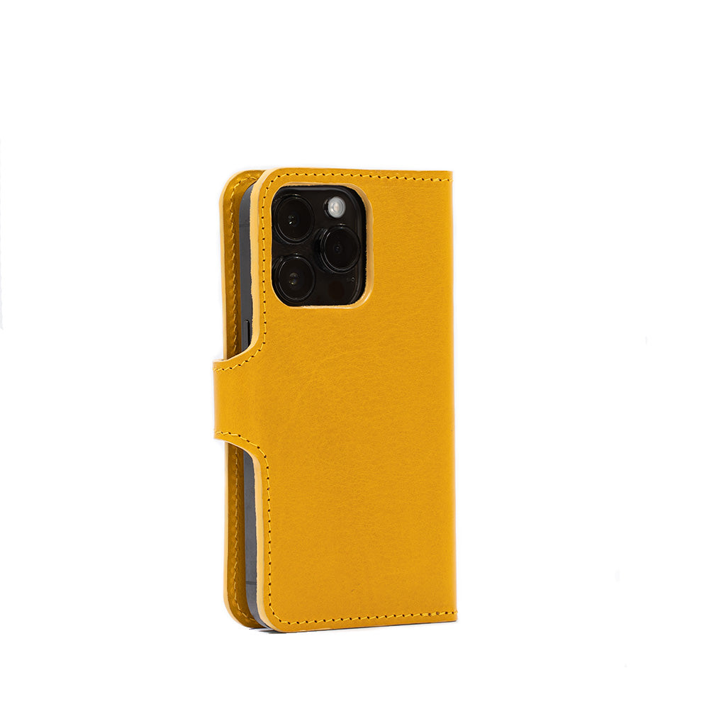 Kožené pouzdro typu Folio pro iPhone 14 – Classic 4.0 (MagSafe)