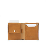 Kožená peněženka Billfold pro AirTag s mincovníkem – The Secure Classic