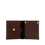 Kožená peněženka Billfold pro AirTag s mincovníkem – The Secure Classic