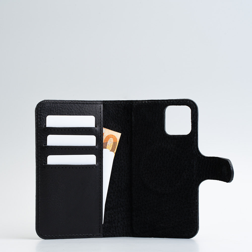 Luxusní kožené pouzdro typu Folio pro iPhone 12 – Classic 4.0 (SALE)