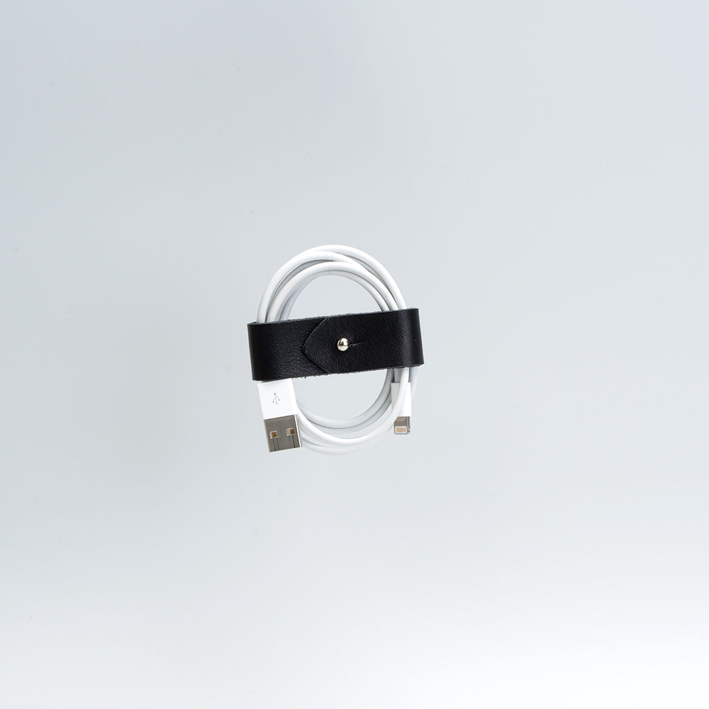 Leather organizer for charging cords-6