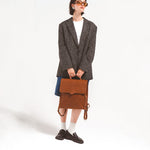 Leather Backpack - Fibonacci (Brown)-3
