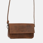 Leather Shoulder Bag - Curie  (Brown Snake Print)-0