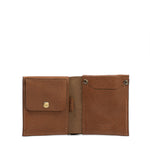 Kožená peněženka Billfold pro AirTag s mincovníkem – The Secure Classic