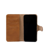Kožené pouzdro typu Folio s gripem pro iPhone 15 – The Grip Folio (MagSafe)