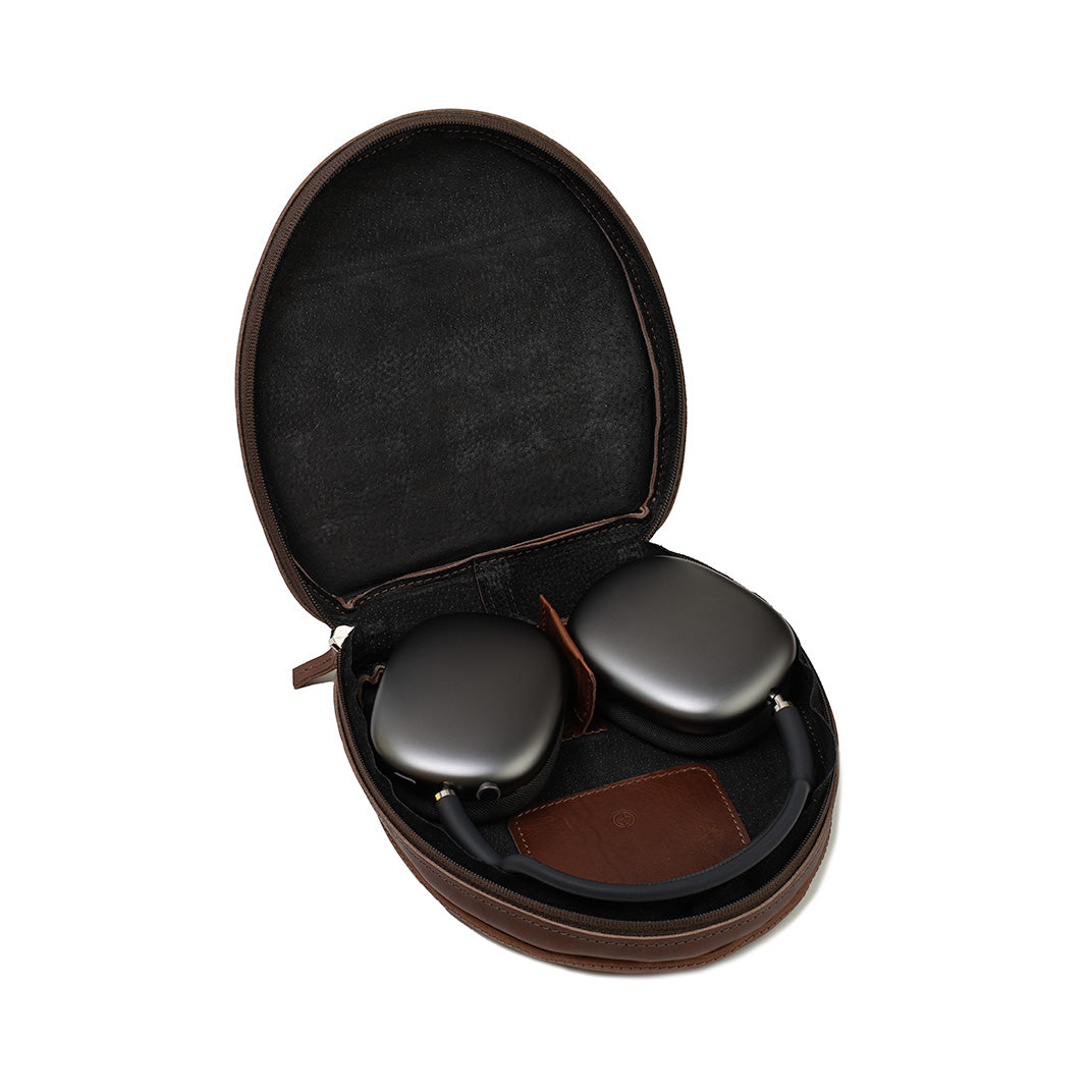 Luxusní kožené pouzdro pro AirPods Max 2 – Full-Grain Edition
