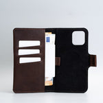 Kožené pouzdro Folio pro iPhone 12 s MagSafe – The Minimalist 2.0