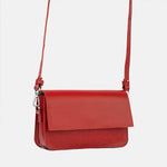 Leather Shoulder Bag - Curie (Red Vectors)-0