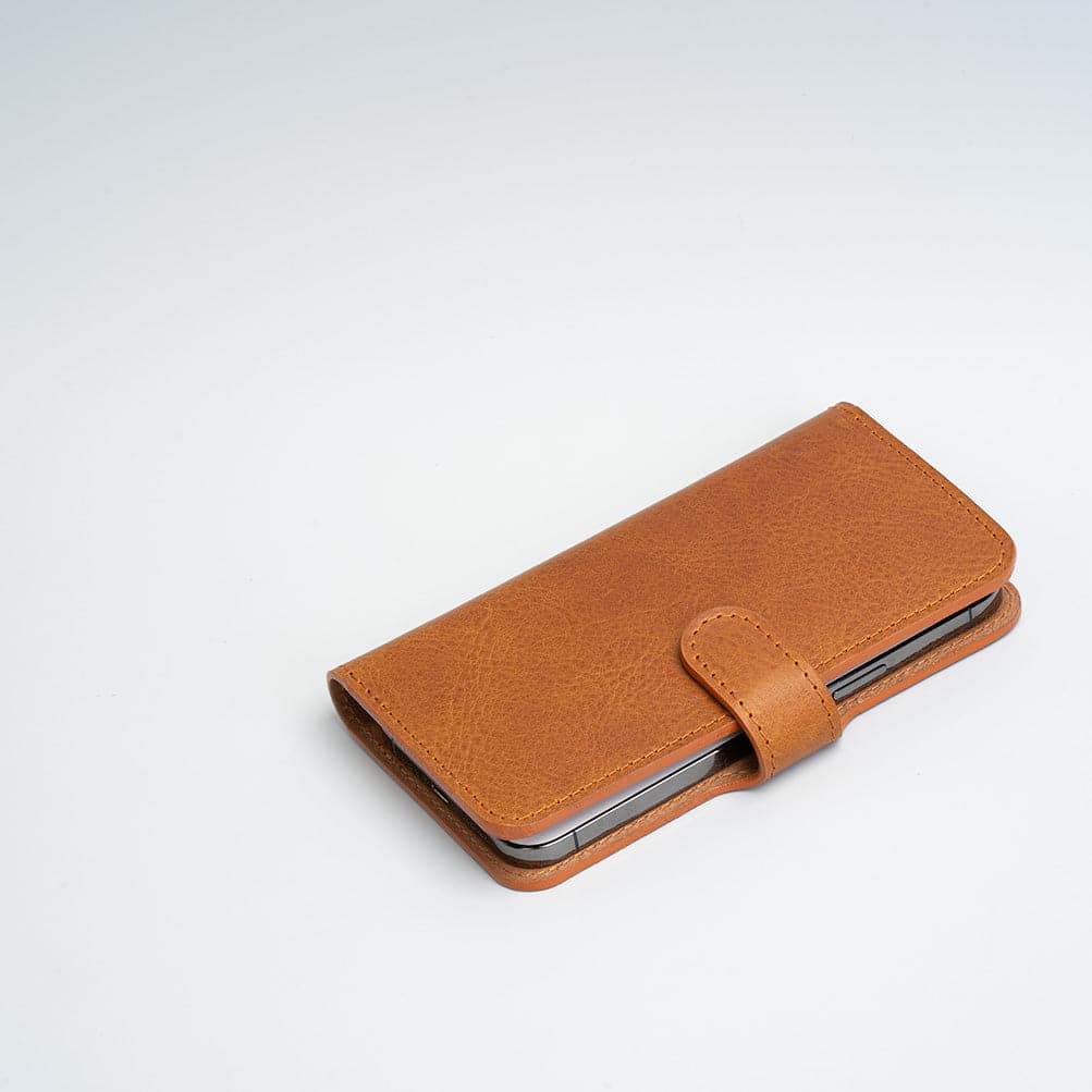 Luxusní kožené pouzdro typu Folio pro iPhone 12/13 s MagSafe – Classic 4.0