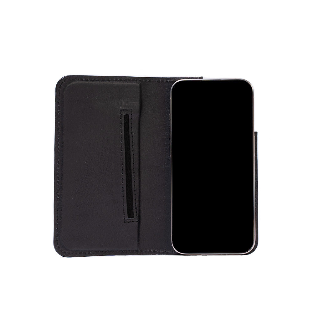 Kožené pouzdro typu Folio pro iPhone 15 s MagSafe – Minimalist 3.0