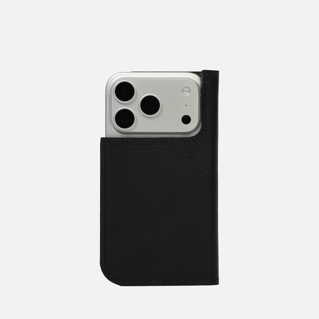 Luxusní kožené pouzdro typu Folio pro iPhone 17 s MagSafe – Minimalist 1.0
