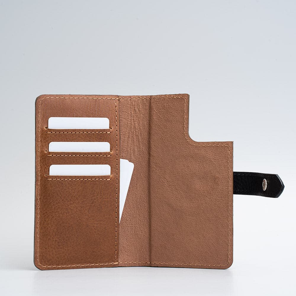 Kožené pouzdro typu Folio pro iPhone 12 / 13 – The Minimalist 2.0 (MagSafe)