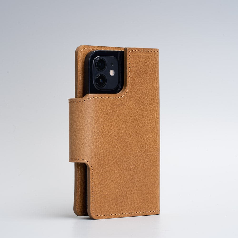 Kožené pouzdro typu Folio pro iPhone 12/13 – Classic 1.0 (SALE)