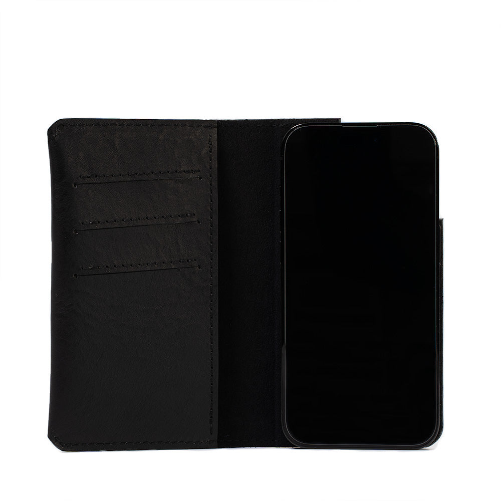 Kožené pouzdro typu Folio pro iPhone 12 / 13 s MagSafe – Minimalist 1.0