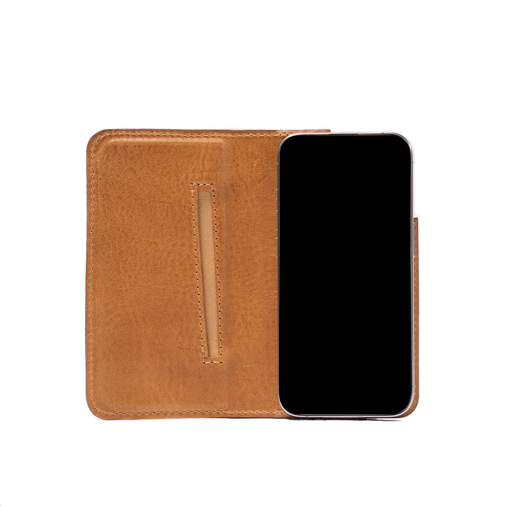 Kožené pouzdro typu Folio pro iPhone 16 s MagSafe – Minimalist 3.0