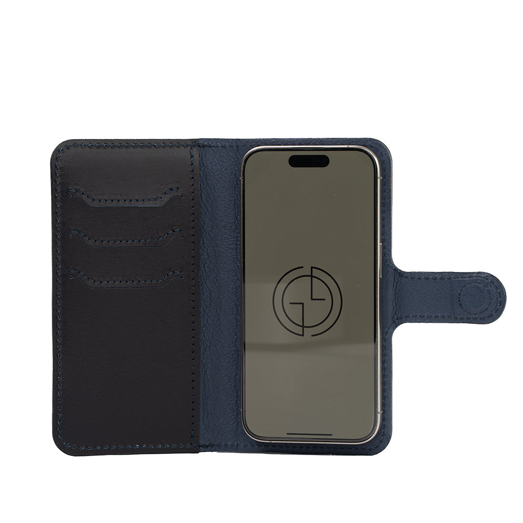 Luxusní kožené pouzdro typu Folio pro iPhone 16 s MagSafe – Classic 4.0