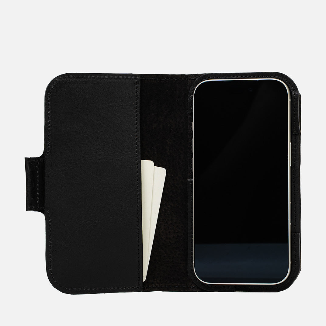 Kožené pouzdro typu Folio pro iPhone 17 – Classic 5.0 (MagSafe)