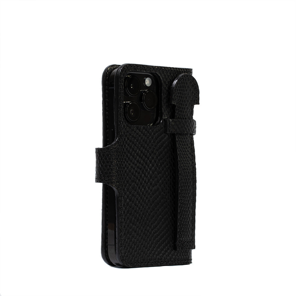 Kožené pouzdro typu Folio s úchytem a MagSafe pro iPhone 14