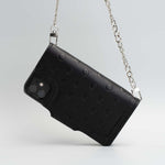Leather crossbody case for iPhone 11 - Polka-0
