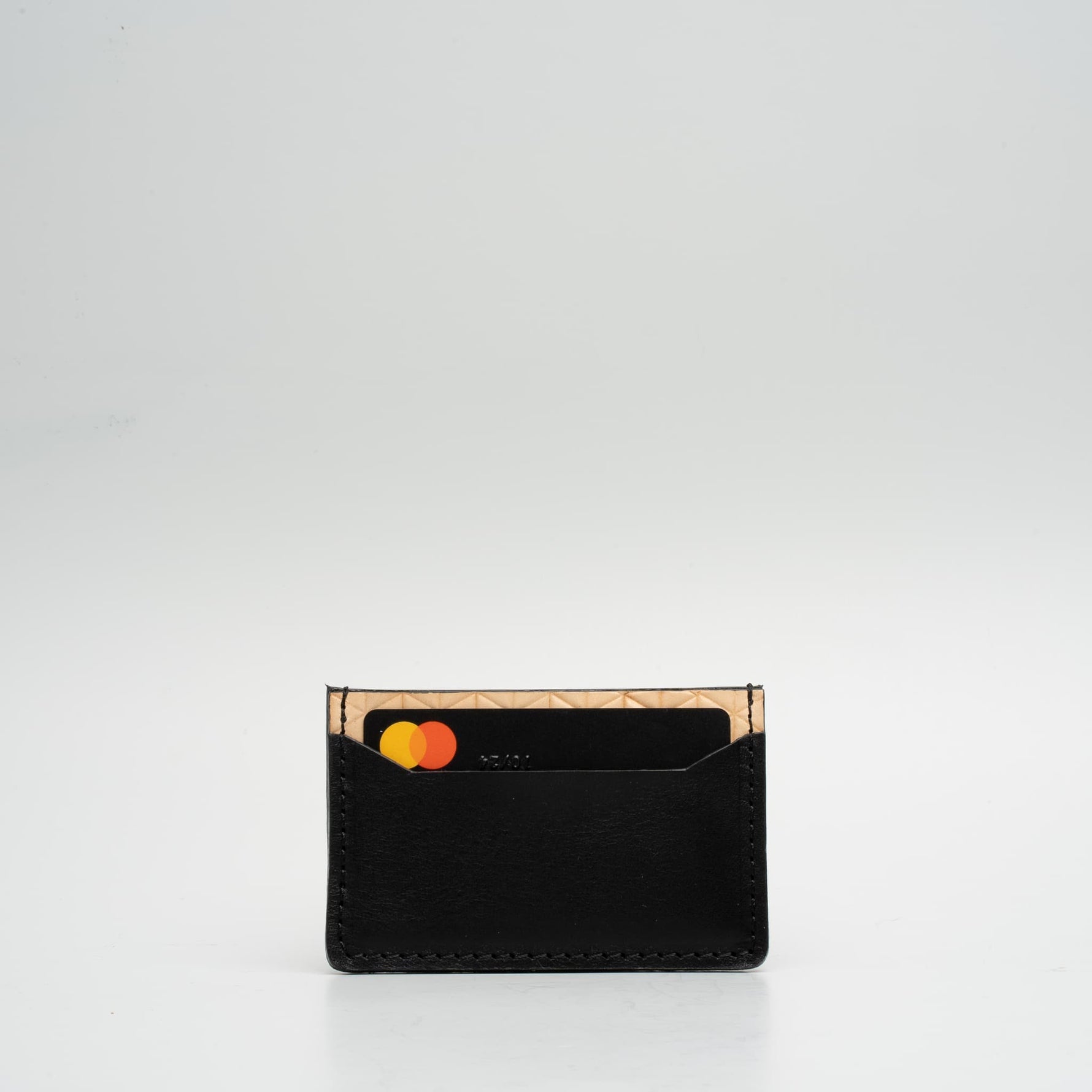 Leather card holder - Geometric Net-4