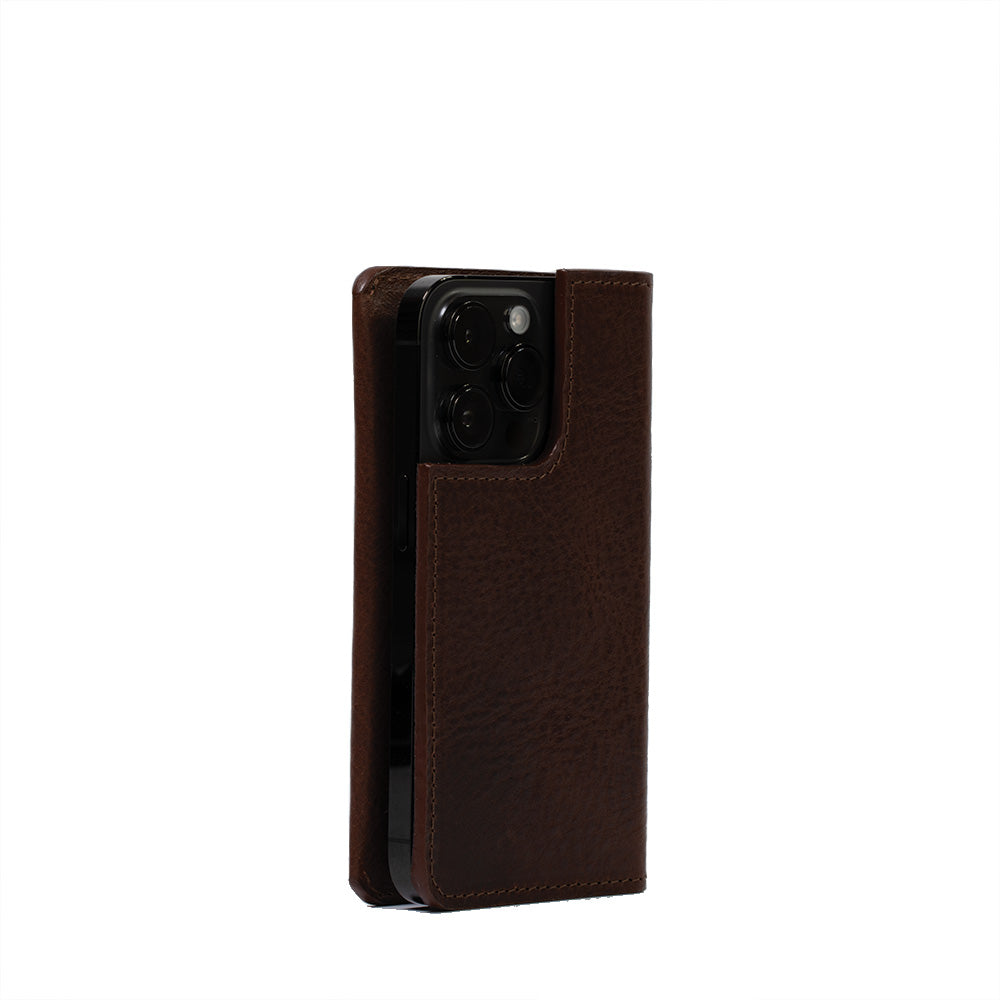 Kožené pouzdro typu Folio pro iPhone 12 / 13 s MagSafe – Minimalist 1.0