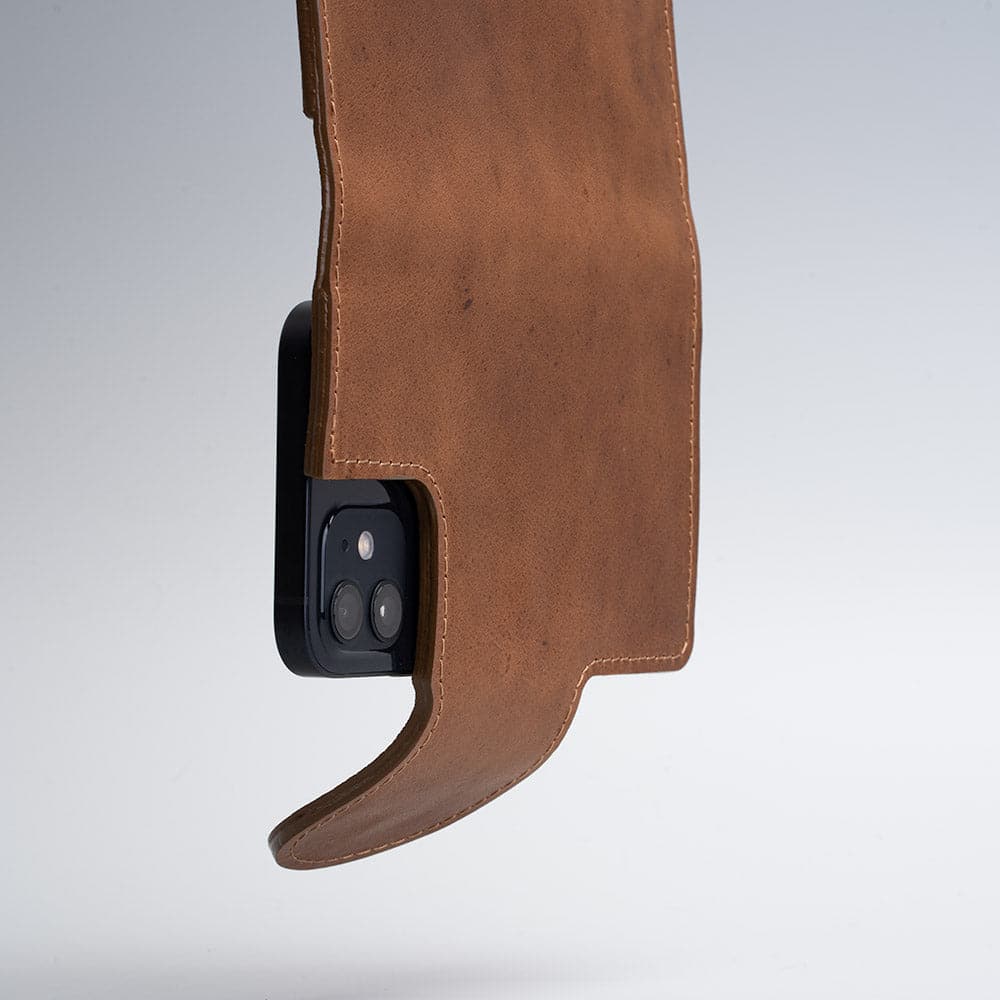 Kožené pouzdro typu Folio pro iPhone 12/13 – Classic 1.0 (SALE)