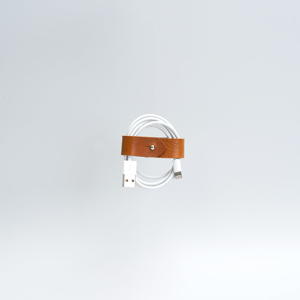 Leather organizer for charging cords-2