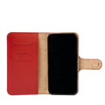 Kožené pouzdro typu Folio s gripem pro iPhone 15 – The Grip Folio (MagSafe)