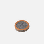 Wool Felt Coaster w/ Leather Rim-4